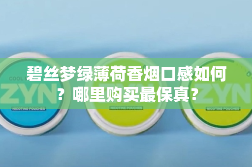 碧丝梦绿薄荷香烟口感如何？哪里购买最保真？
